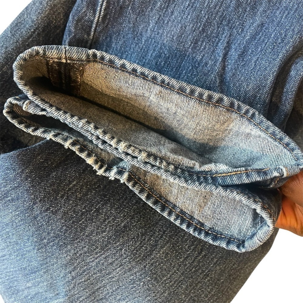 Vintage Levis 501s Straight Leg High Waisted Jeans with Button Fly 38W 29L - Picture 8 of 13